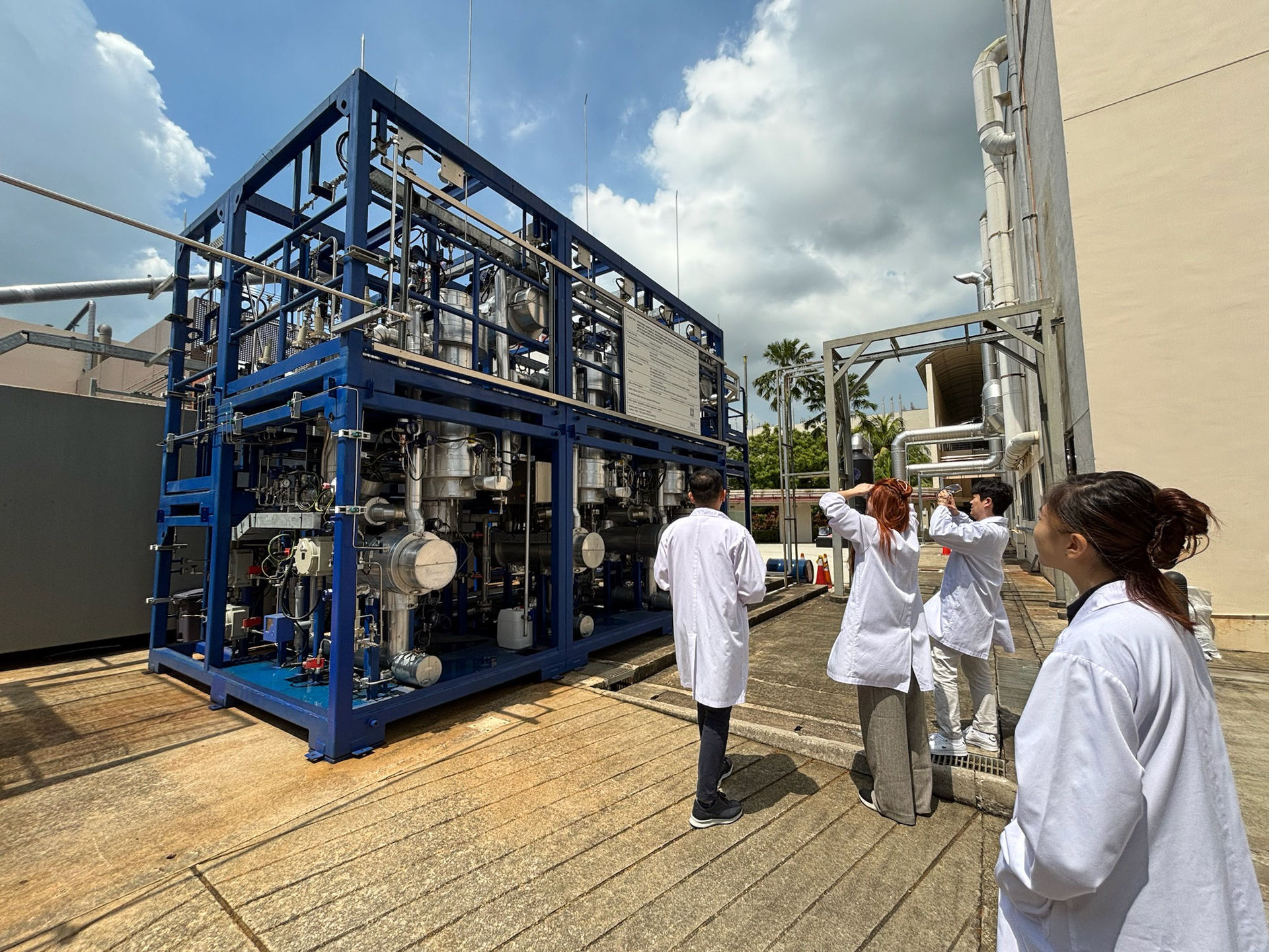 Turnover Labs' pilot system on site